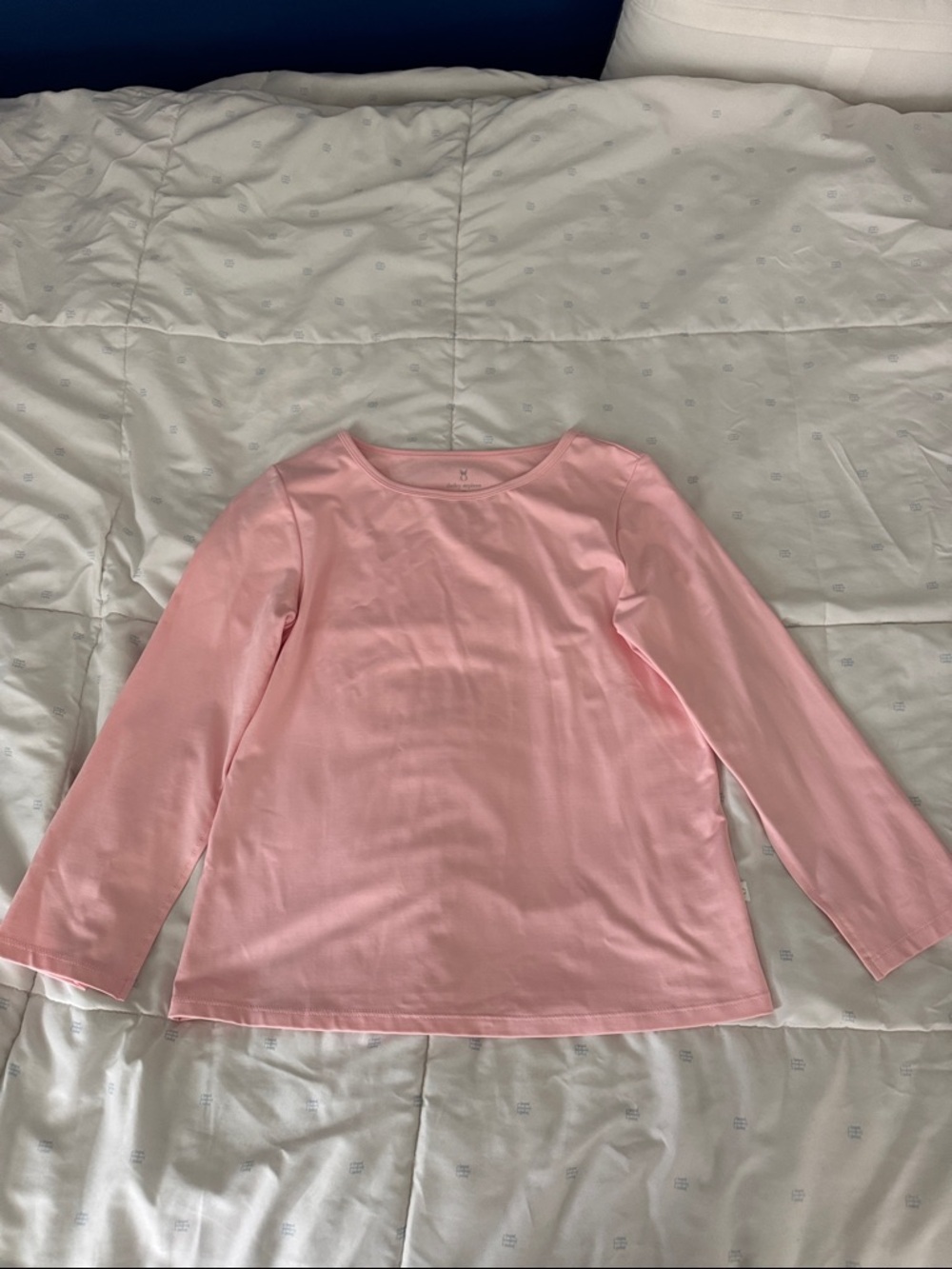 Dudley Stephens Light Pink Long-Sleeve Crew Tee